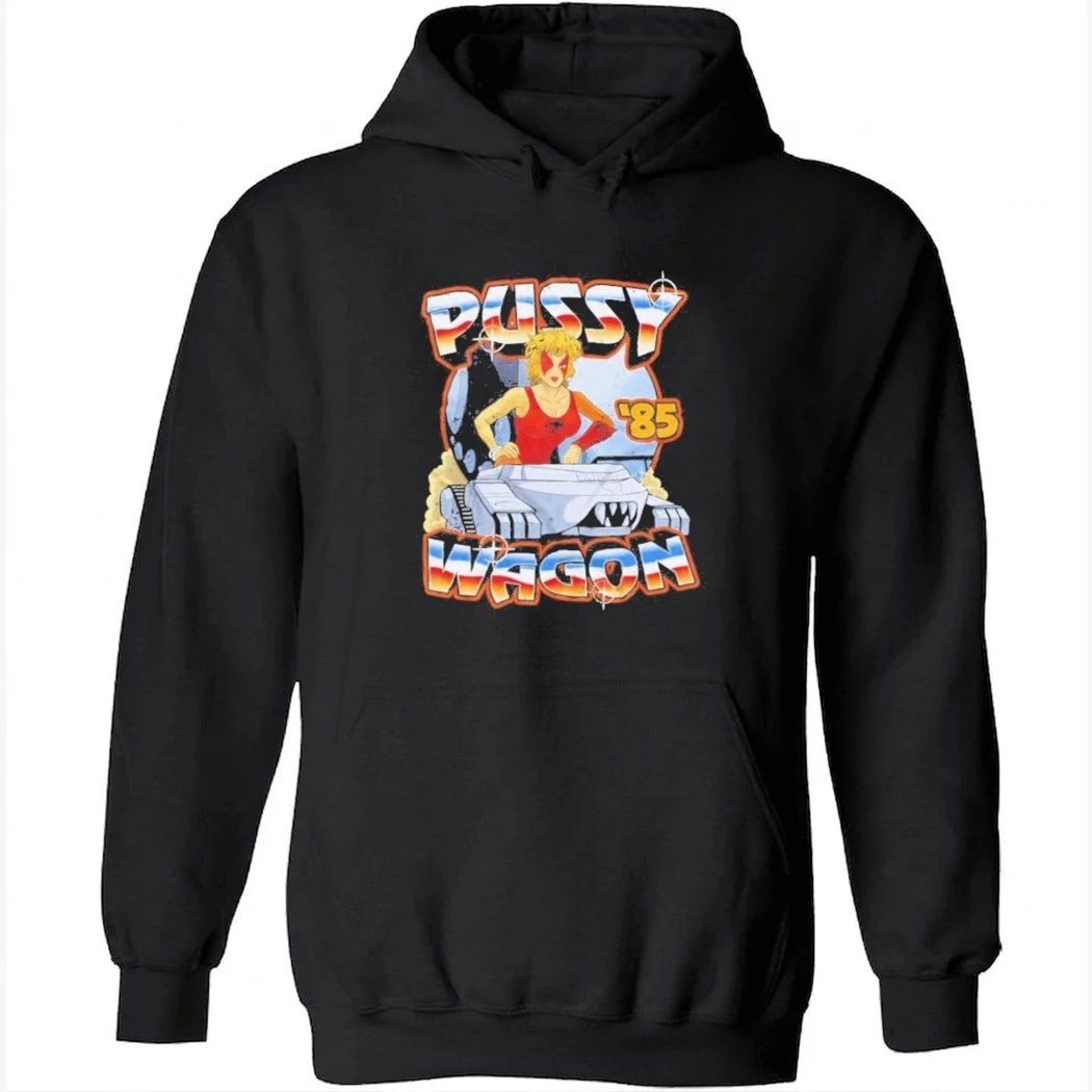 Pussy Wagon 85 Retro Car Girl Shirt