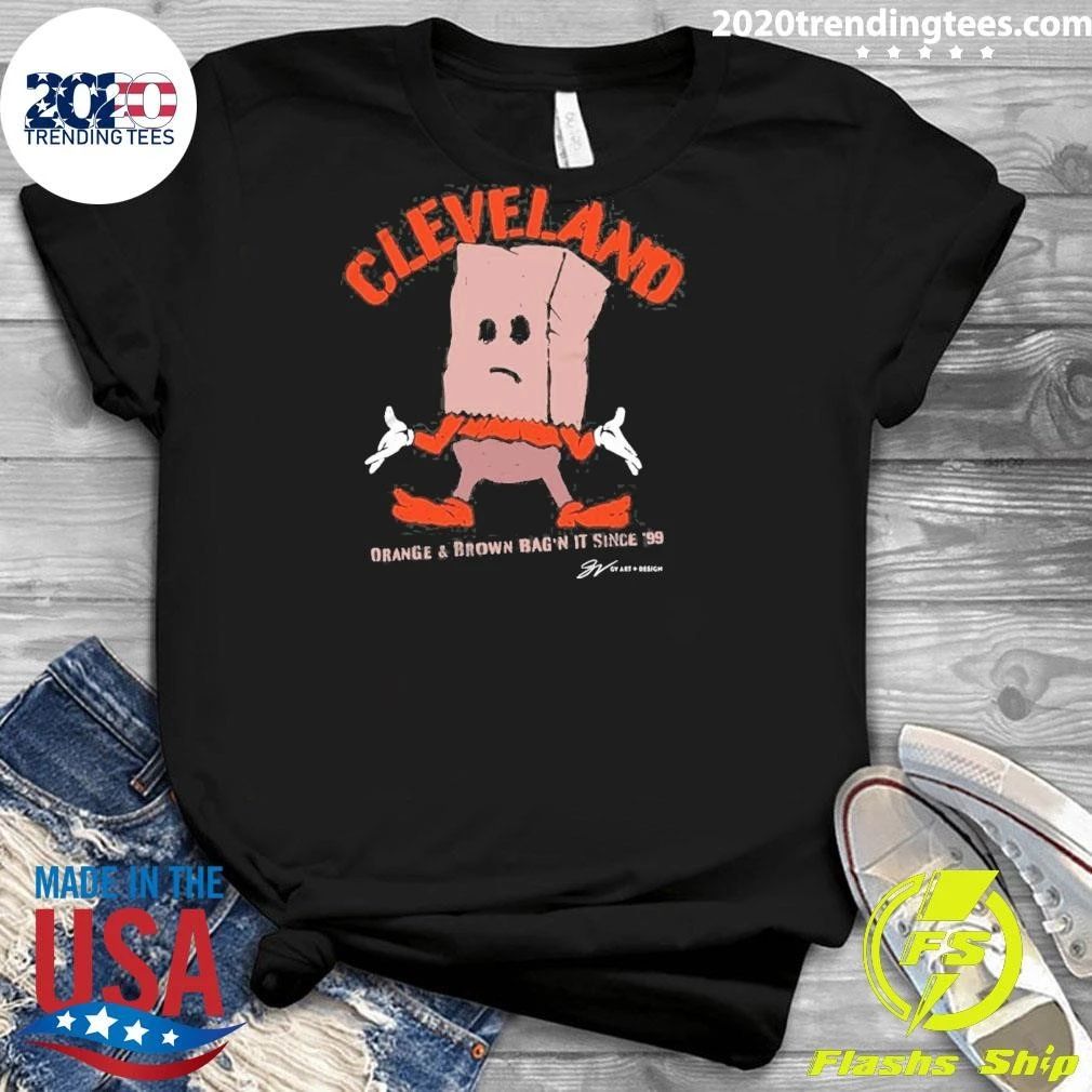 Cleveland Orange & Brown Bag It Since 99 Signature Shirt
