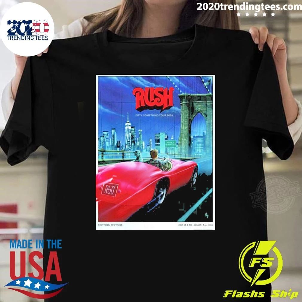 Rush New York 2026 Live At Madison Square Garden Exclusive Brooklyn Bridge Event On July 28 30 and August 1-4 2026 Shirt