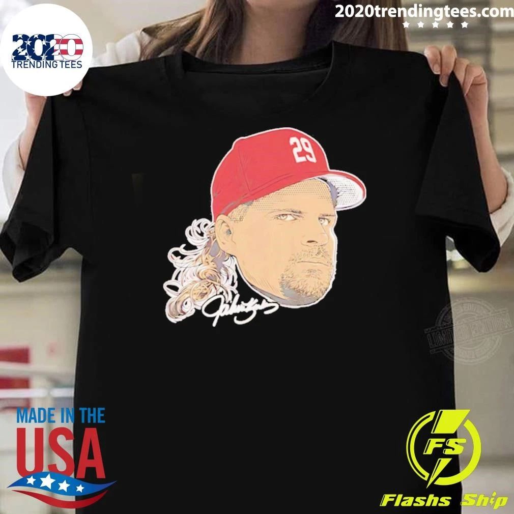 John Kruk Philadelphia Phillies Baseball Swag Head Signature Shirt