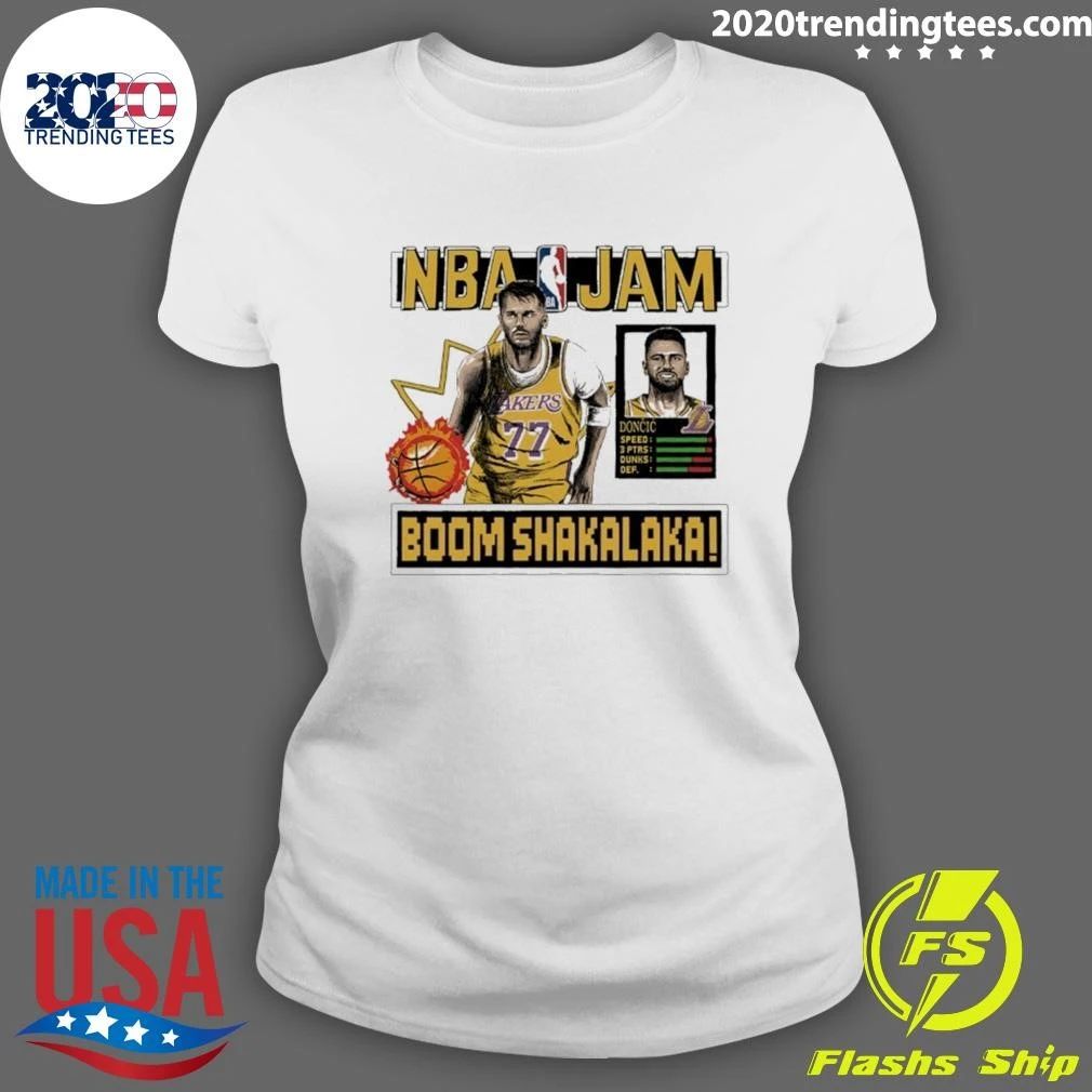 Lakers Luka NBA Jam Boom Shakalaka Shirt
