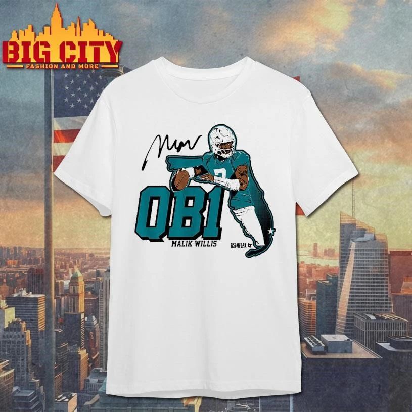 Malik Willis Miami QB1 Shirt