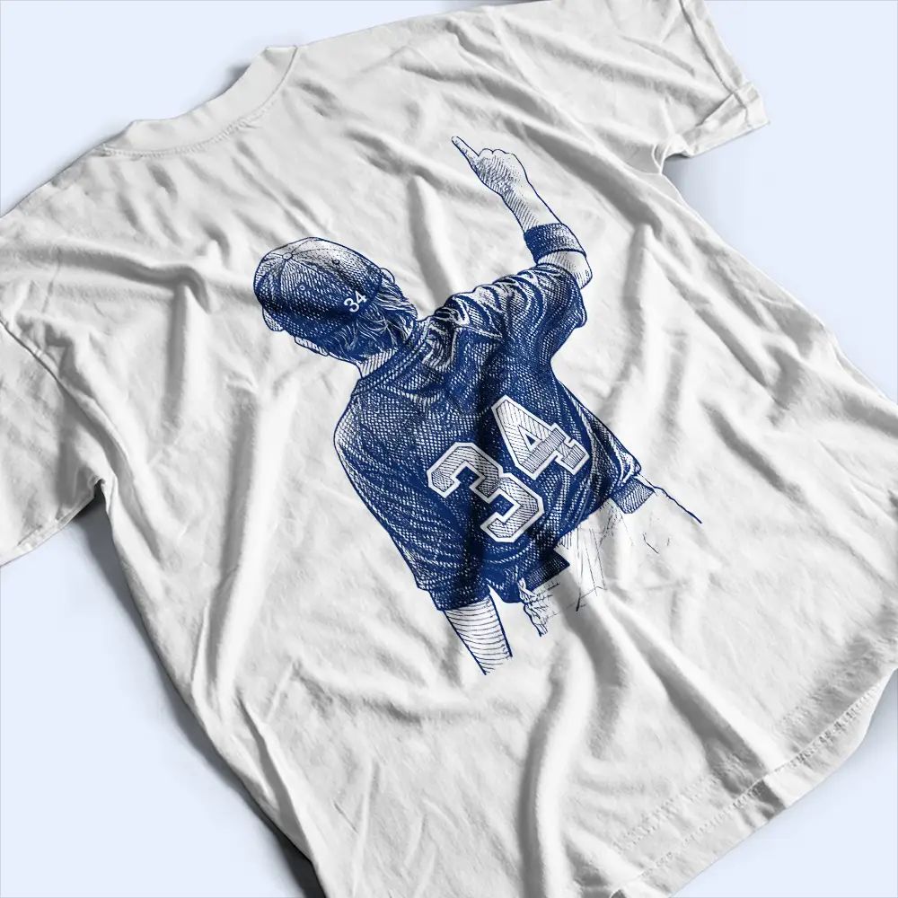 Custom Photo Ink Drawing Baseball Mom - Personalized T Shirt
