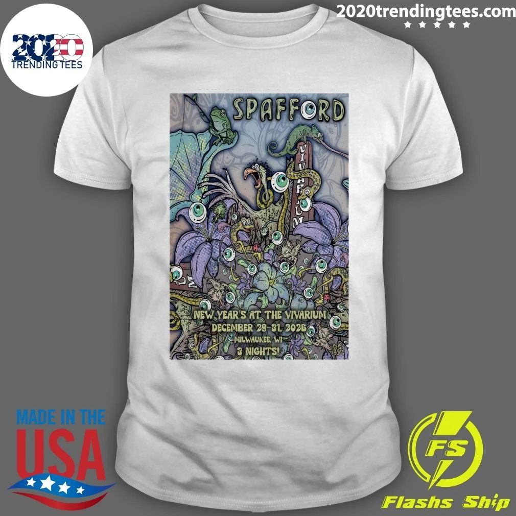 Spafford New Year’s At The Vivarium December 29-31, 2026 Milwaukee, WI 3 Nights Shirt