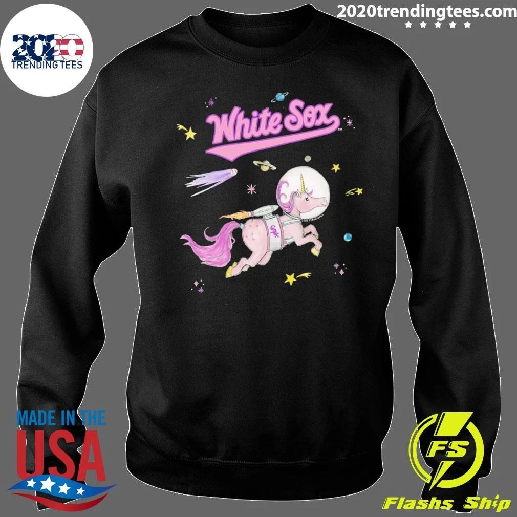 Chicago White Sox Tiny Turnip Youth Space Unicorn Shirt