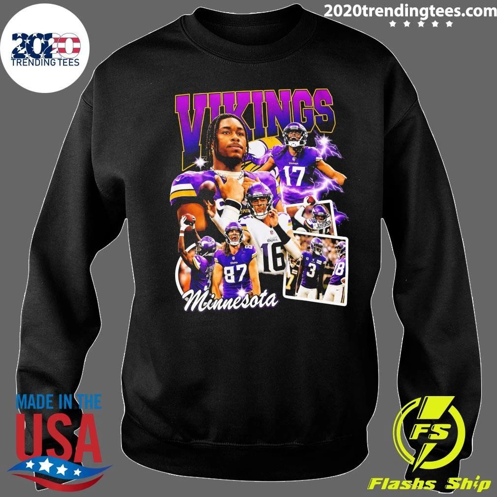Fanatics Justin Jefferson Black Minnesota Vikings Notorious Player Shirt