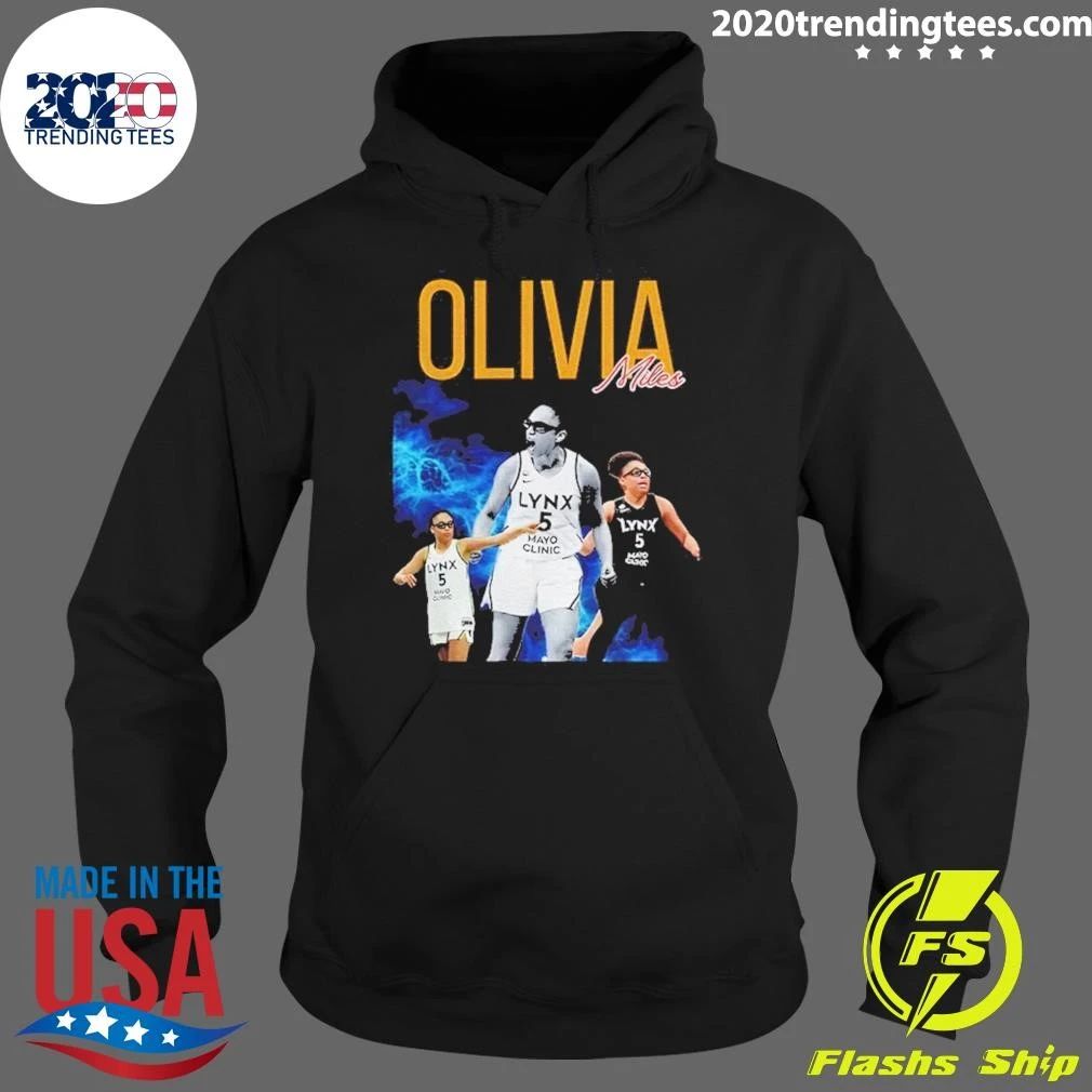 Olivia Miles Minnesota Lynx Wnba Basketball Graphic Shirt