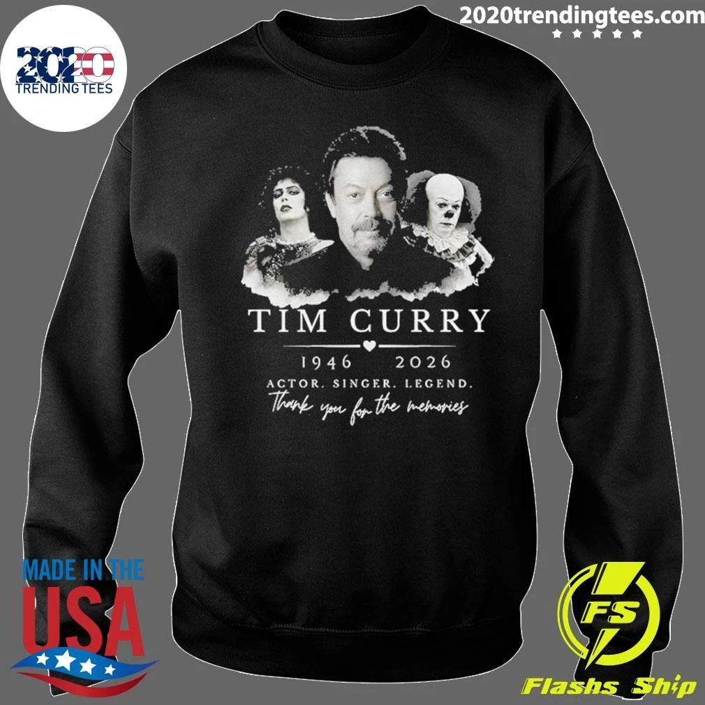 Tim Curry Frank-N-Furter Pennywise Memorial 1946 To 2026 Actor Singer Legend Shirt