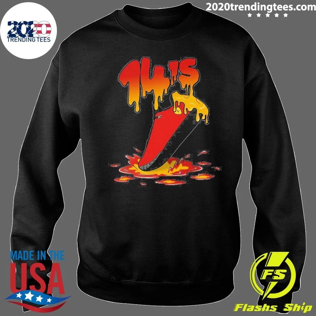 14’s Shoe Sneaker Sludges Drip Shirt