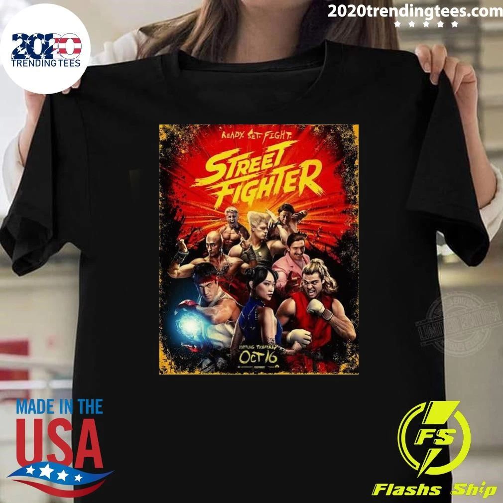 Street Fighter Character Ready Set Fight Hitting Theatres October 16, 2026 Posters Shirt