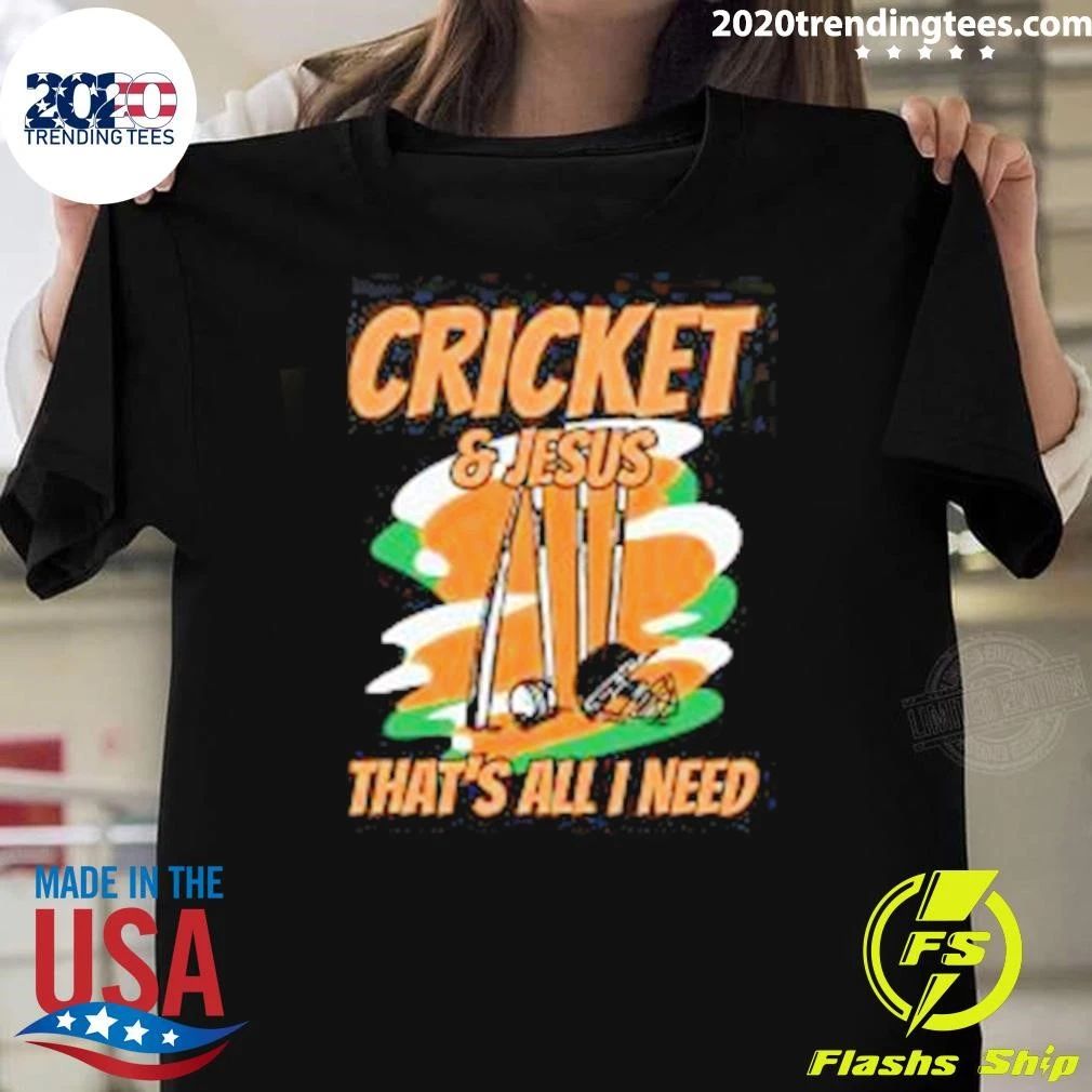 Cricket & Jesus That’s All I Need Design Shirt