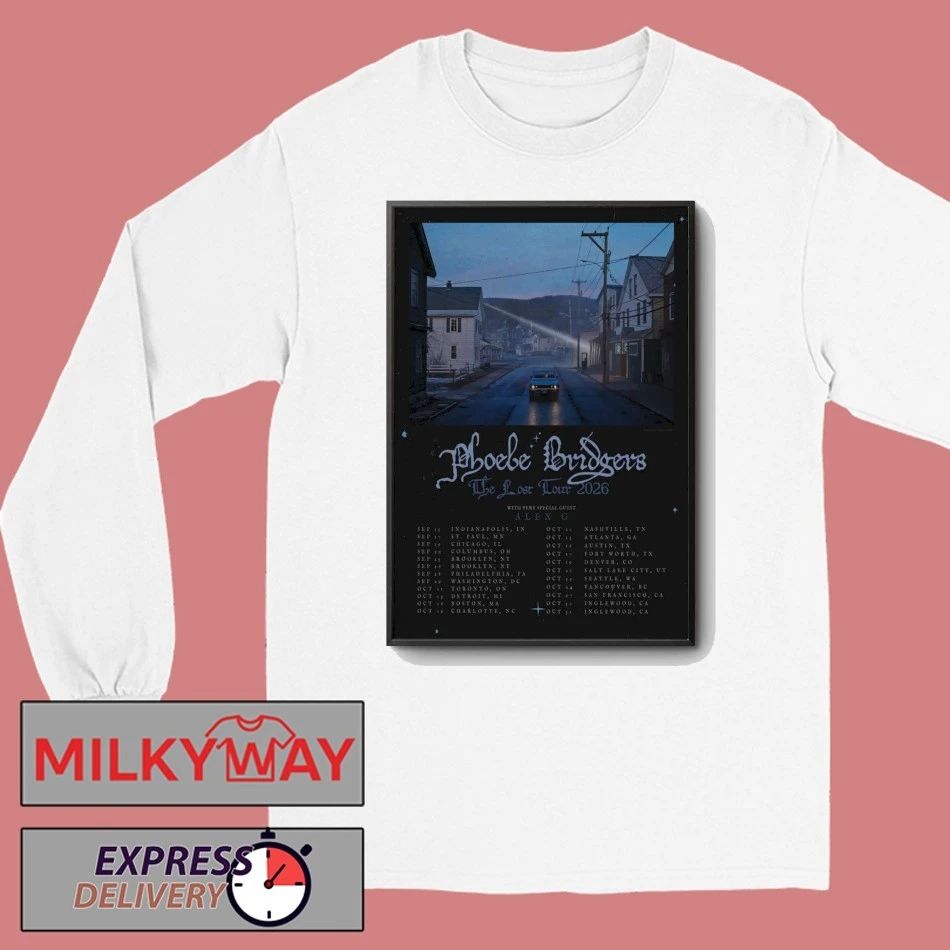Phoebe Bridgers The Lost Tour 2026 Poster shirt