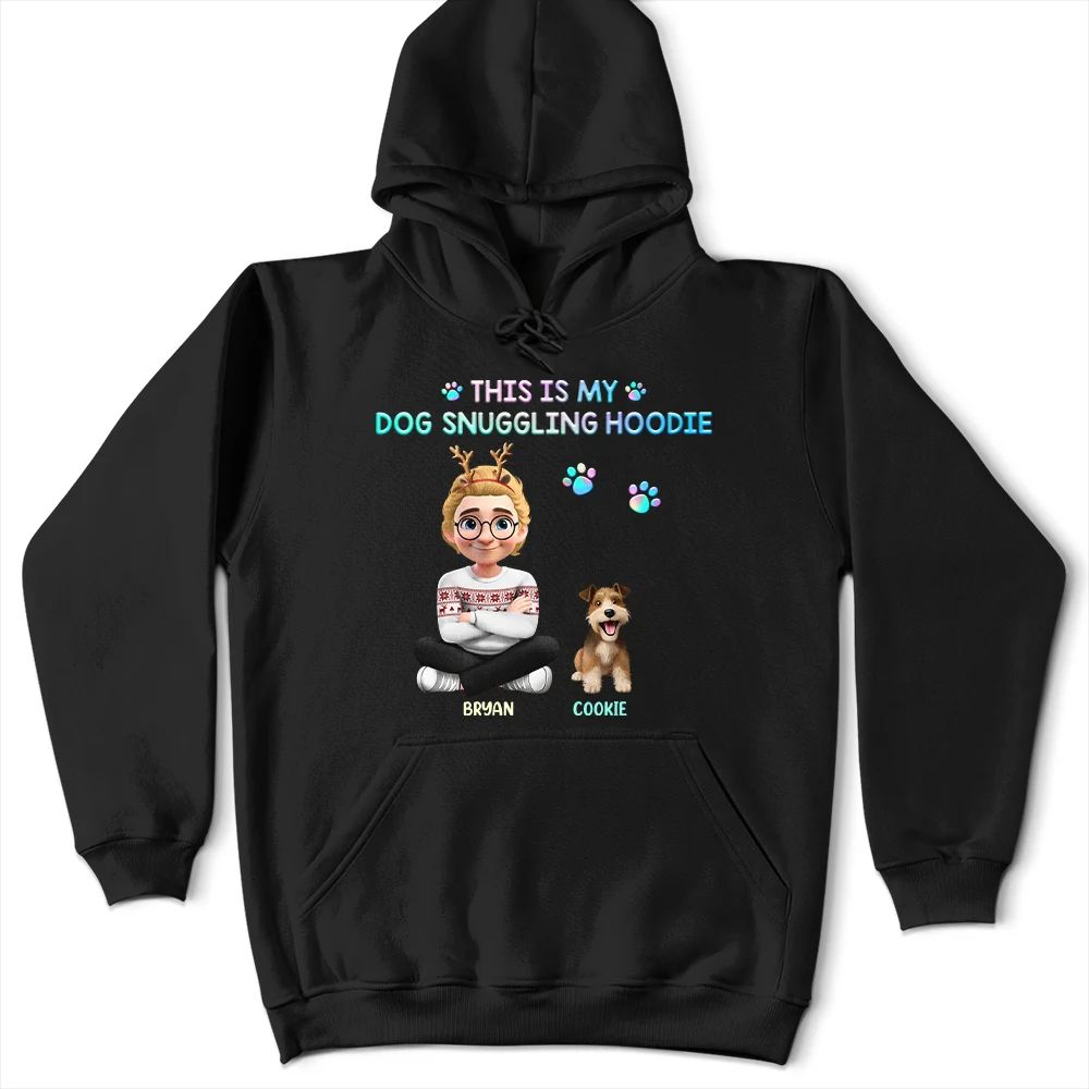 This Is My Dog Snuggling Outfit - Personalized T Shirt