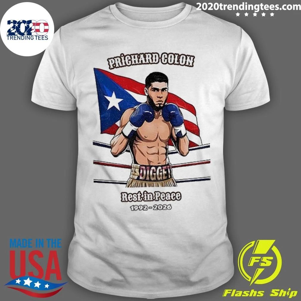Prichard Colon Tribute Boxing Memorial Graphic 1992-2026 Shirt