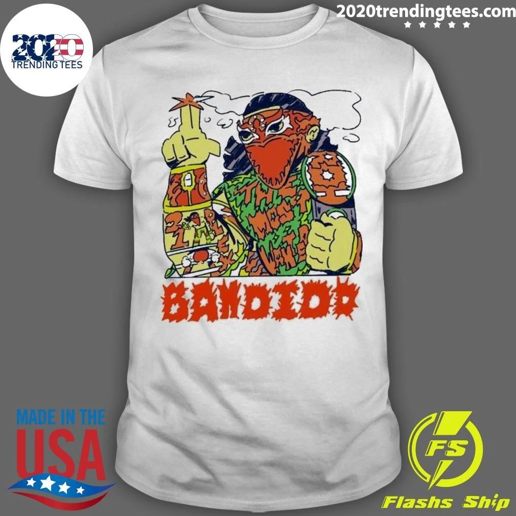 Bandido Lucha Libre Wrestler Most Wanted Suplex Retro Wrestling Shirt