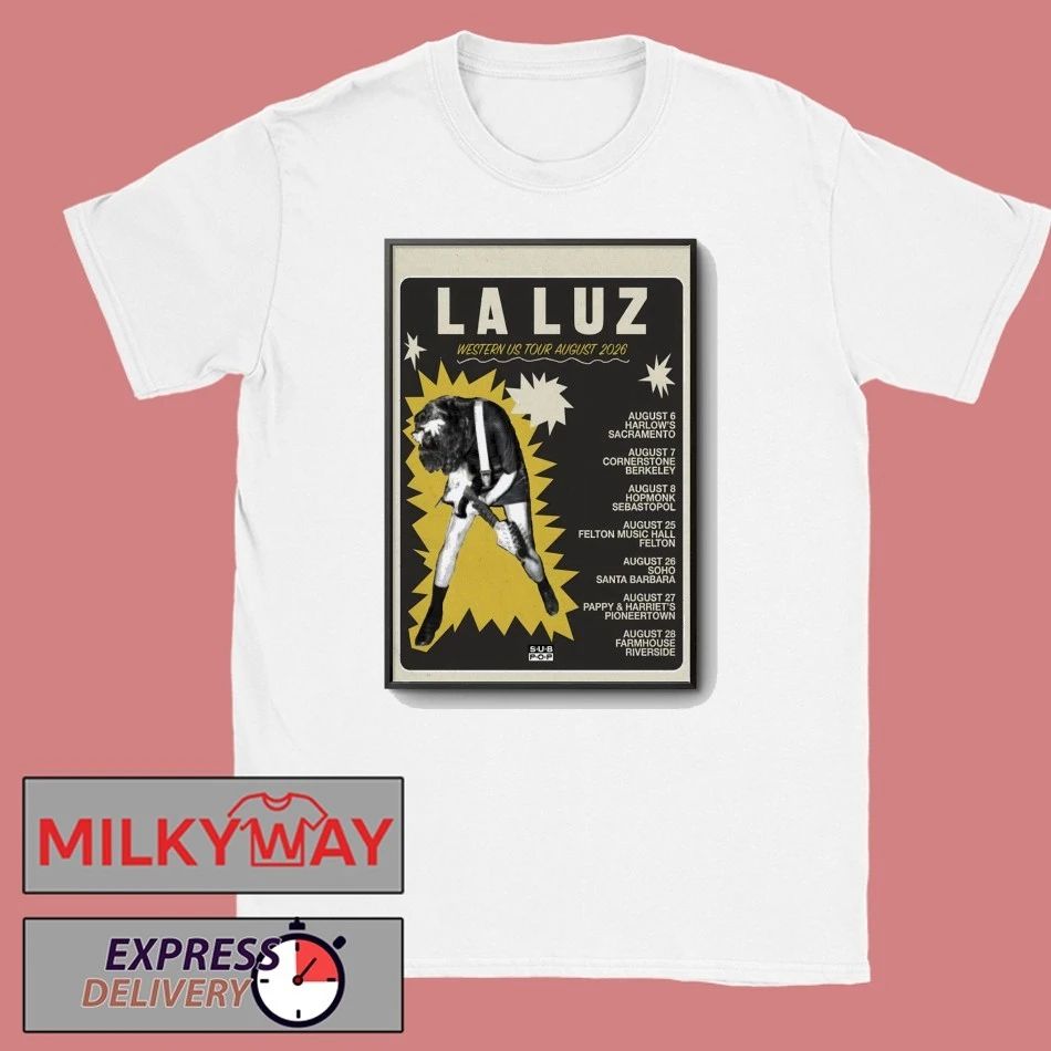 La Luz 2026 Western US Tour Poster shirt