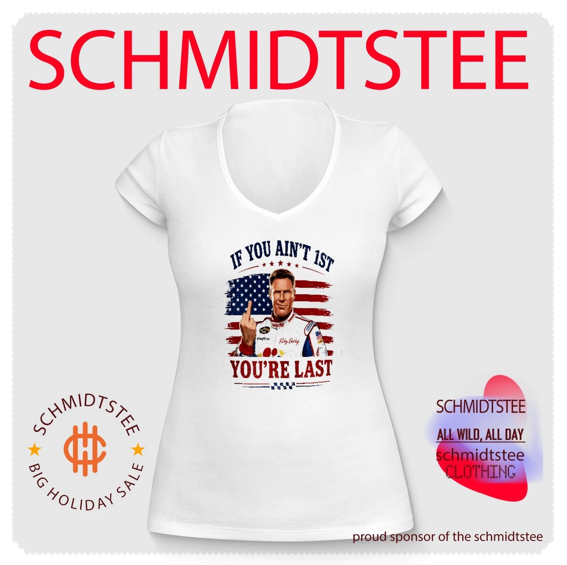 Ricky Bobby 26 If You Ain’t 1st You’re Last 4th Of July shirt
