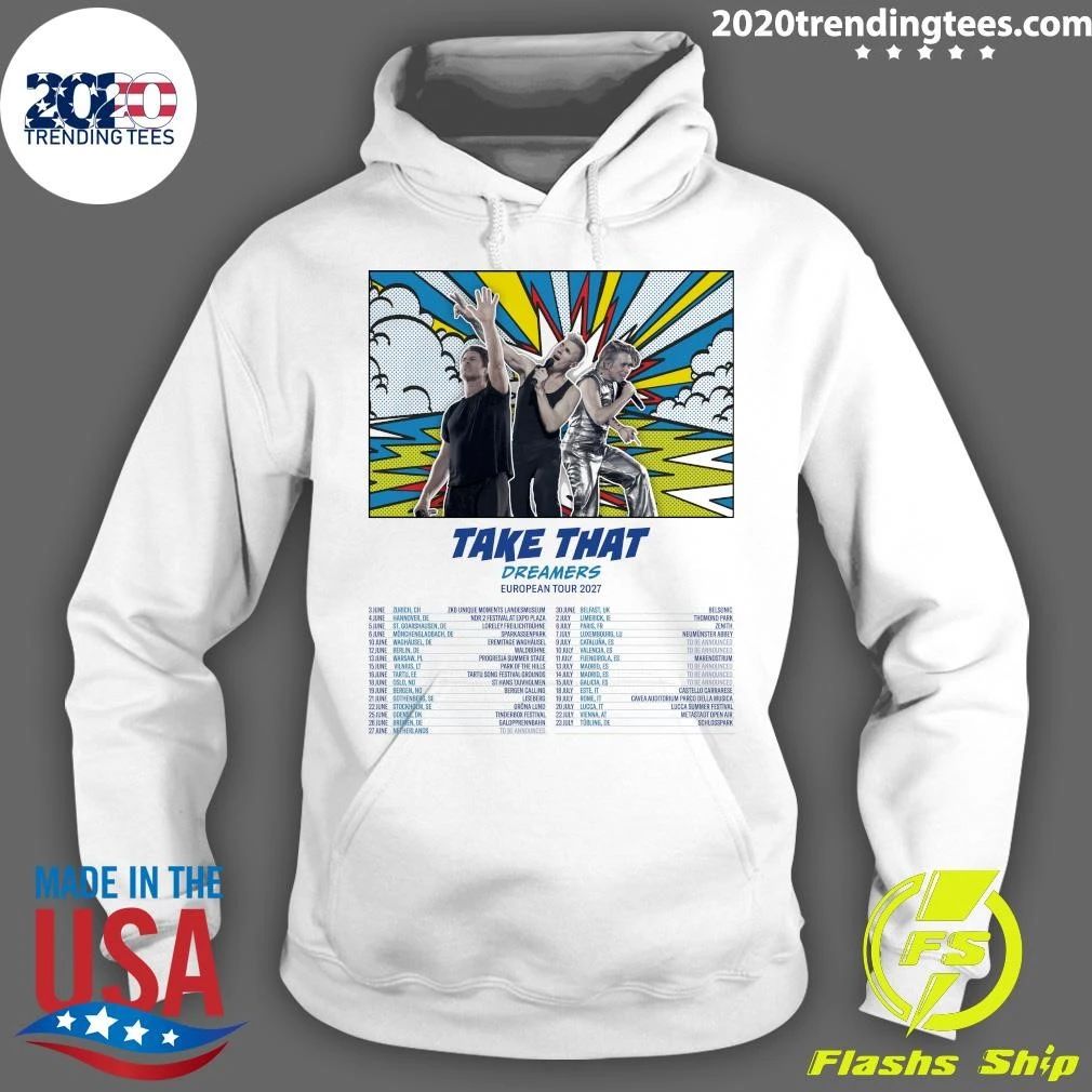 Take That Dreamers European Tour 2027 Shirt