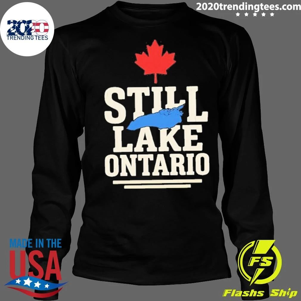 Still Lake Ontario Canada Map Shirt