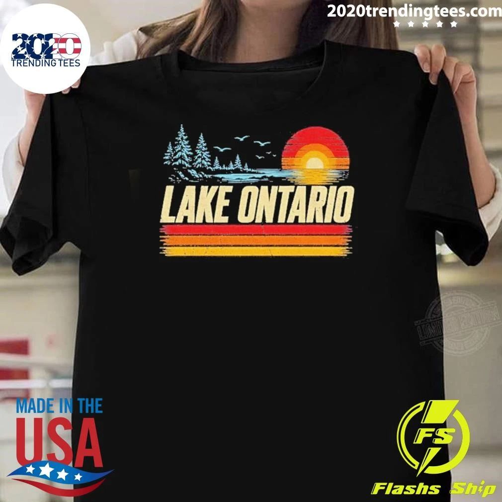 Lake Ontario Great Lakes Sunset Graphic shirt