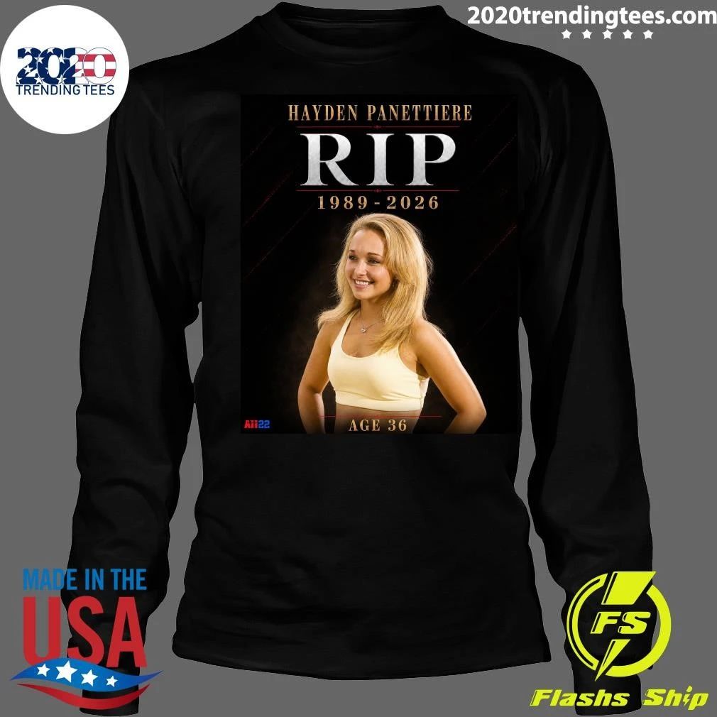 Actress Hayden Panettiere Rip 1989-2026 Ace 36 Shirt