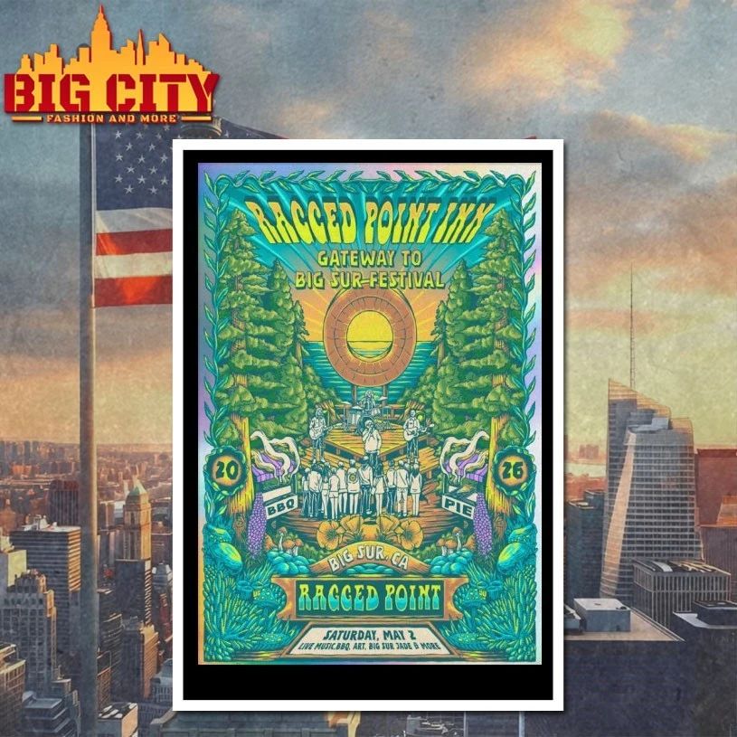 Ragged Point Inn Gateway To Big Sur Festival Big Sur, CA 5-2-2026 Poster T-shirt