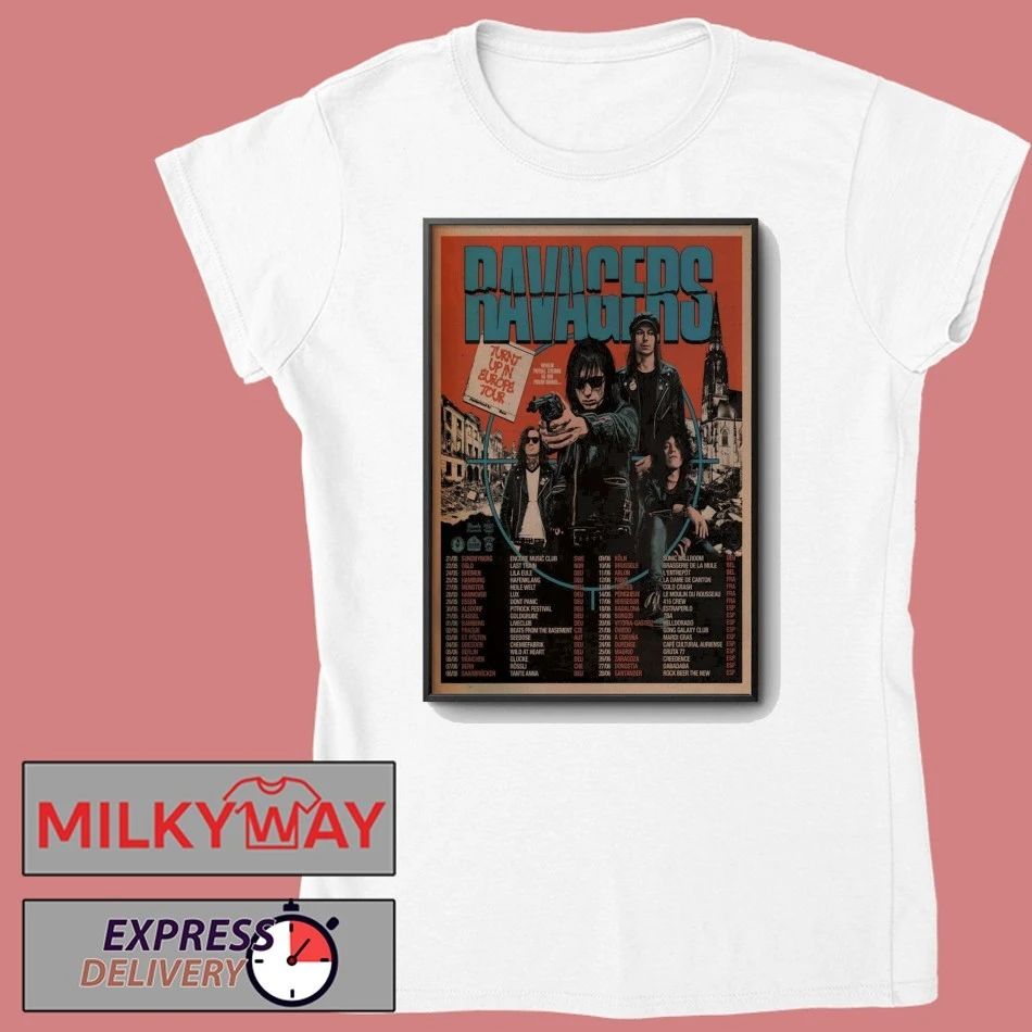 Poster RAVAGERS Turnt Up In Europe 2026 Tour shirt