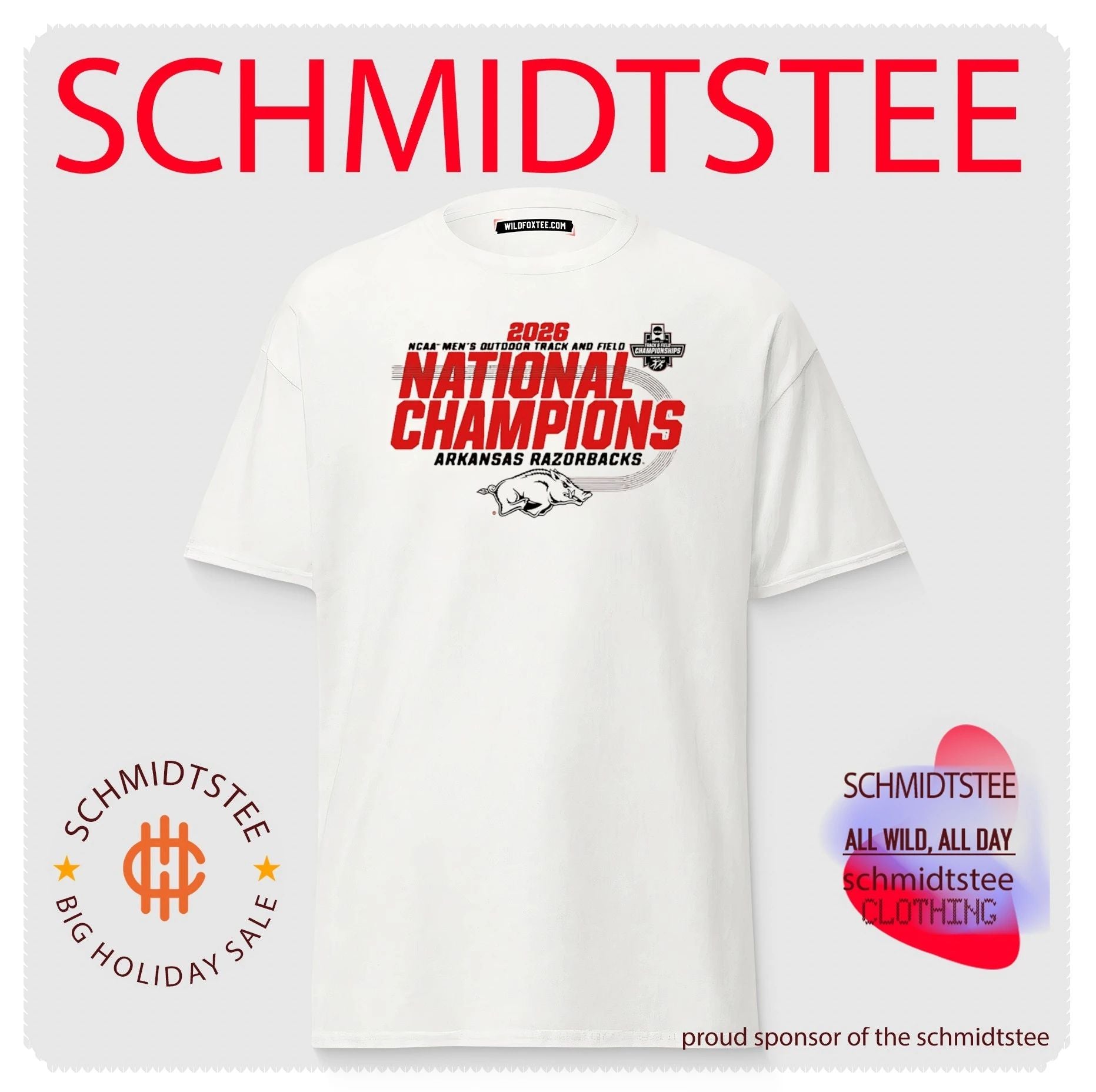 Arkansas Razorbacks Men’s Track & Field 2026 National Champions shirt