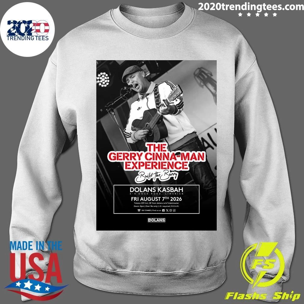 The Gerry Cinna-Man Experience 7th August 2026 Shirt