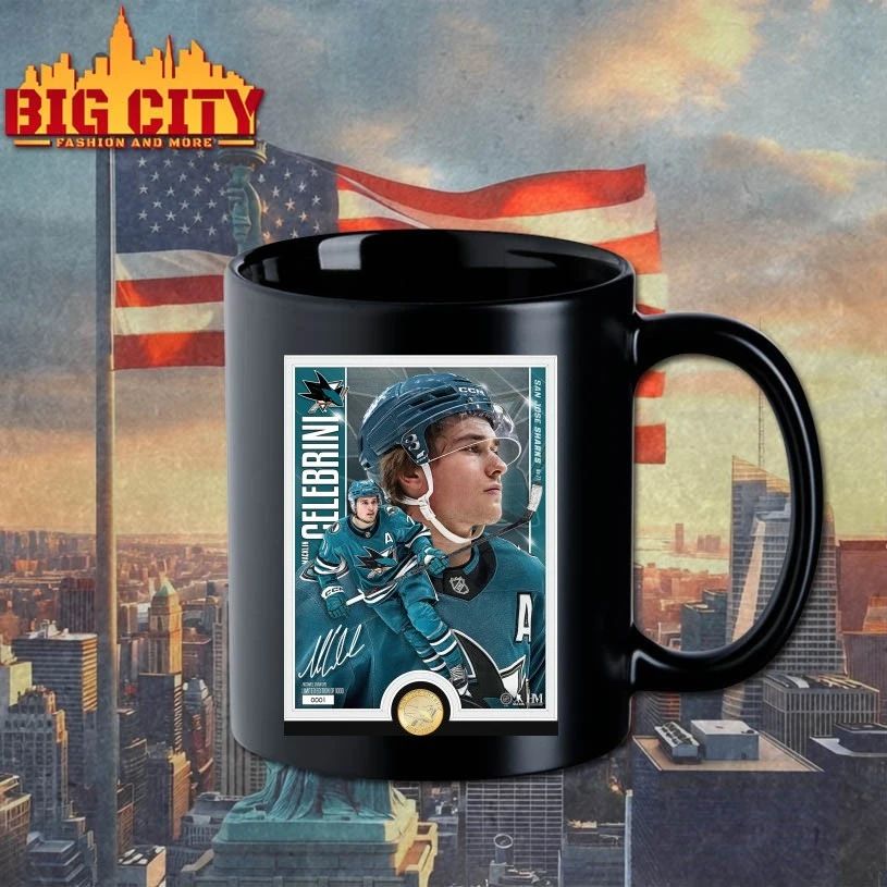 Macklin Celebrini San Jose Sharks Highland Mint poster t-shirt