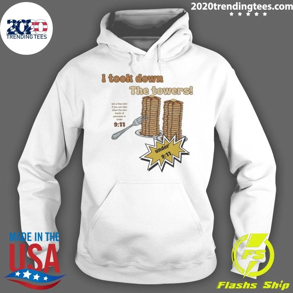 I Took Down The Towers Pancake Meme 9-11 Joke Vintage Shirt