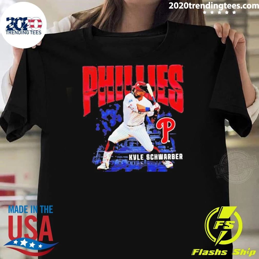Philadelphia Phillies Kyle Schwarber Enlarged Player Graphic Shirt