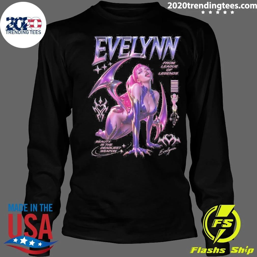 Evelynn Waifu Champion Artwork League of Legends Fan Tee Shirt