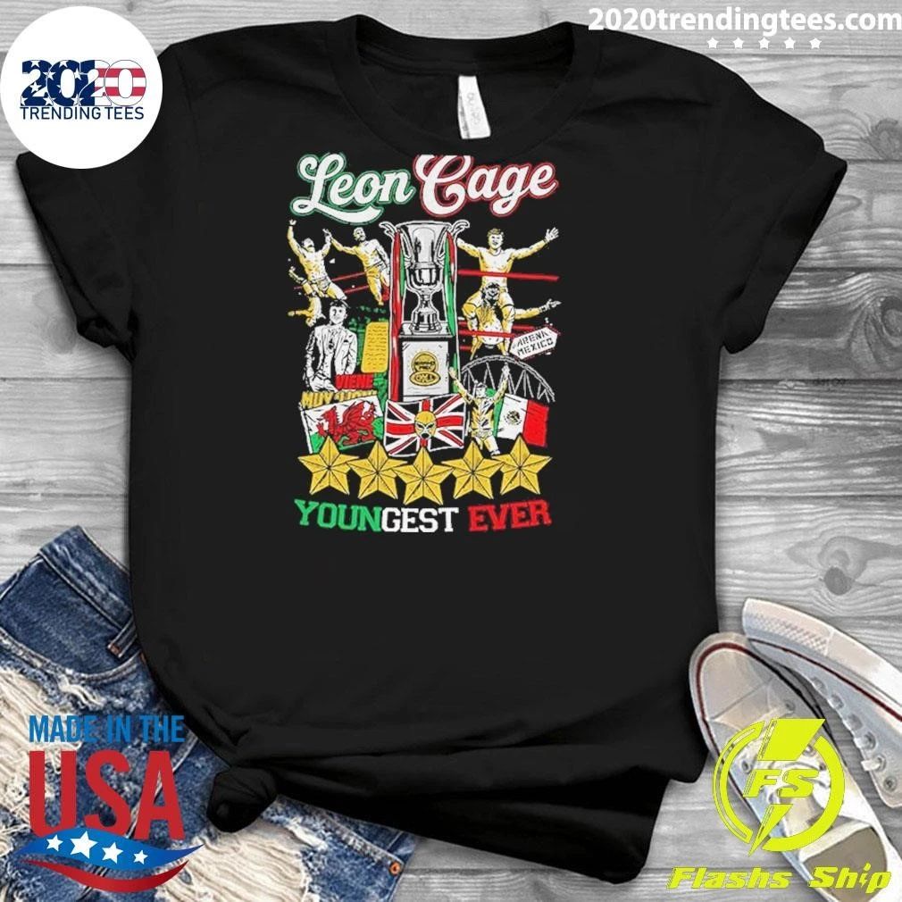 Leon Cage Cmll Wrestling Champion Commemorative Leon Cage Youngest Ever Shirt