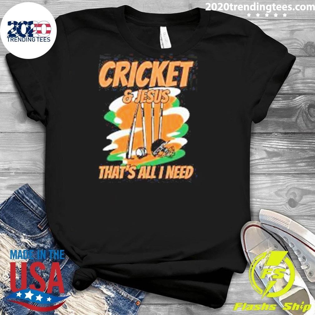Cricket & Jesus That’s All I Need Design Shirt