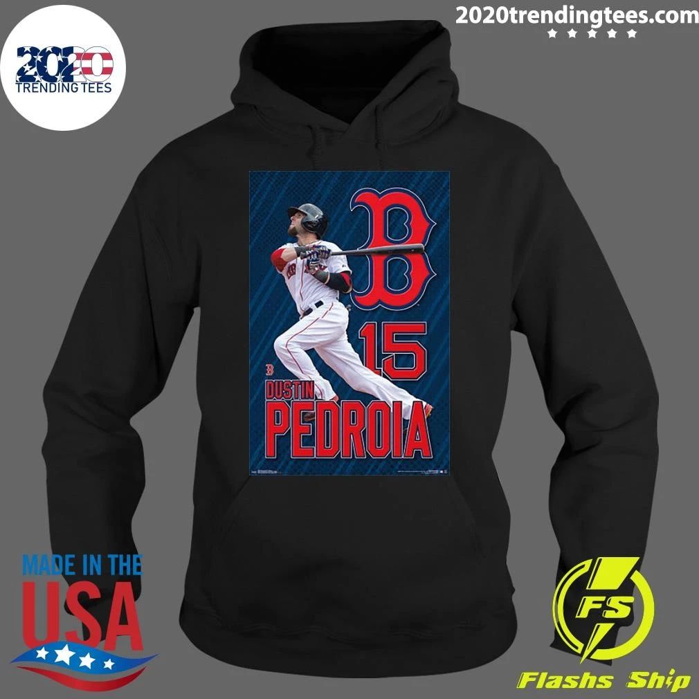 Dustin Pedroia Blast Boston Red Sox MLB Baseball Action Shirt