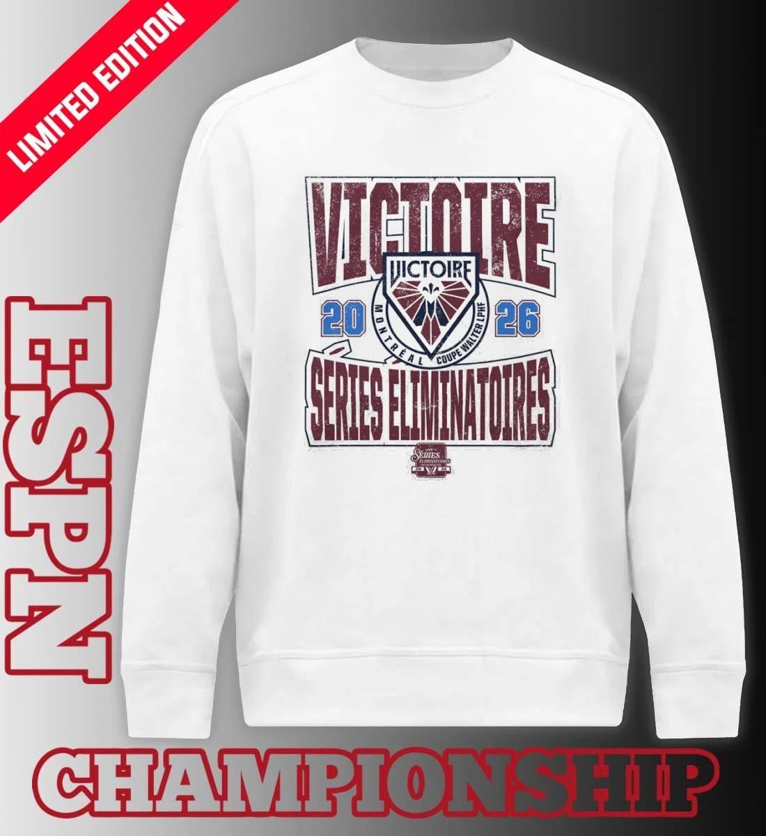 Montreal Victoire 2026 PWHL Walter Cup Playoffs Voyage Shirt