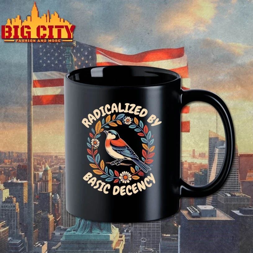Radicalized by basic decency t-shirt