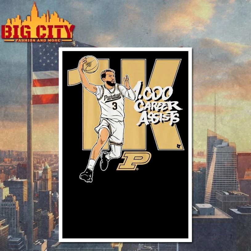 Braden Smith 1,000 Assists Purdue Boilermakers men’s basketball T-shirt