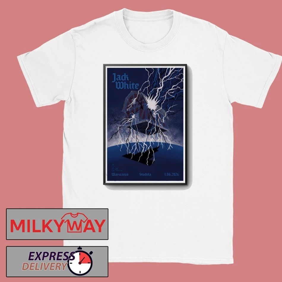 Jack White Klub Stodoła, Warsaw Poland 6 1 2026 Poster shirt