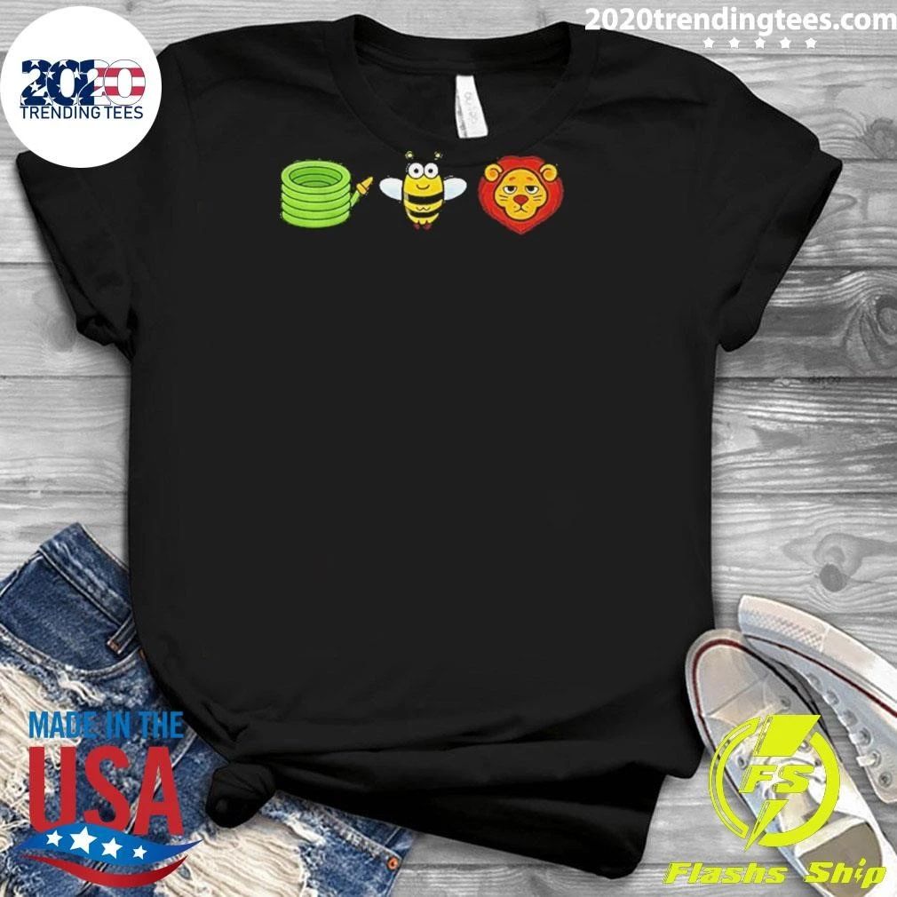 Bee And Lion Emoji Hose Shirt