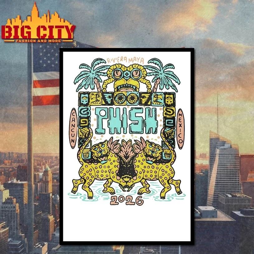 Phish Riviera Jan 28 31 2026 Jaguar Gates t-shirt
