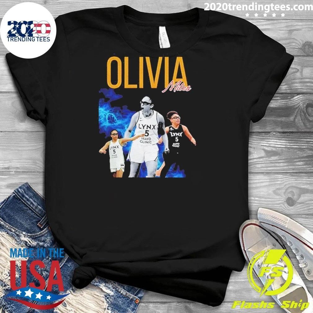 Olivia Miles Minnesota Lynx Wnba Basketball Graphic Shirt