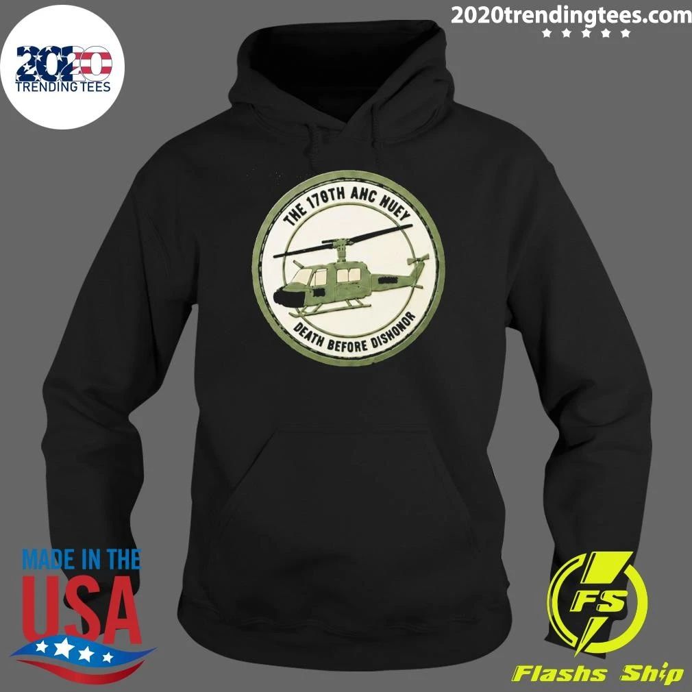 Aaron Rodgers With The 170th Ahc Huey Death Before Dishonor Shirt