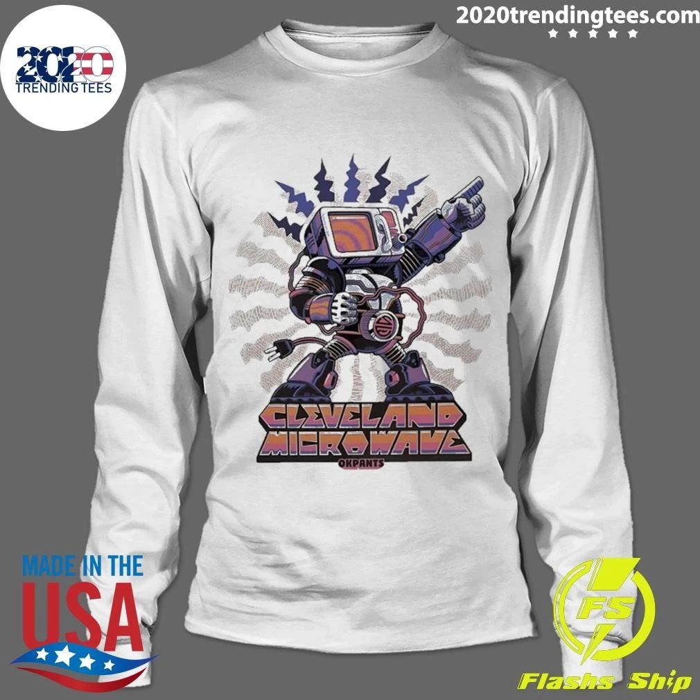 Cleveland Microwave Okpants Robot Graphic Shirt