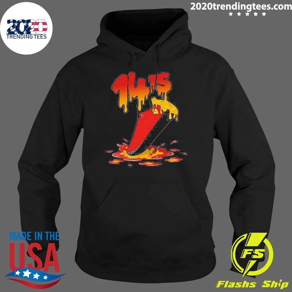 14’s Shoe Sneaker Sludges Drip Shirt