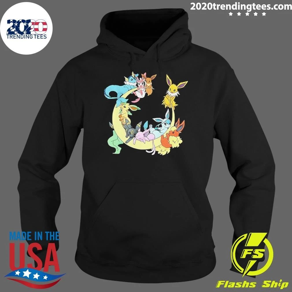 Eevee Evolutions Sylveon Umbreon Flareon Jolteon Vaporeon Shirt