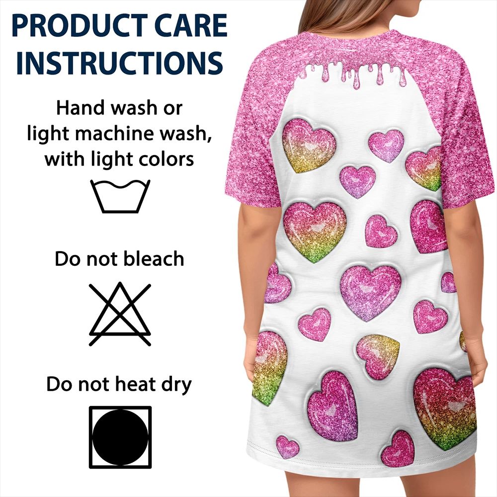 This Mom Grandma Belongs To Heart Icon - Personalized Women's Sleep Tee