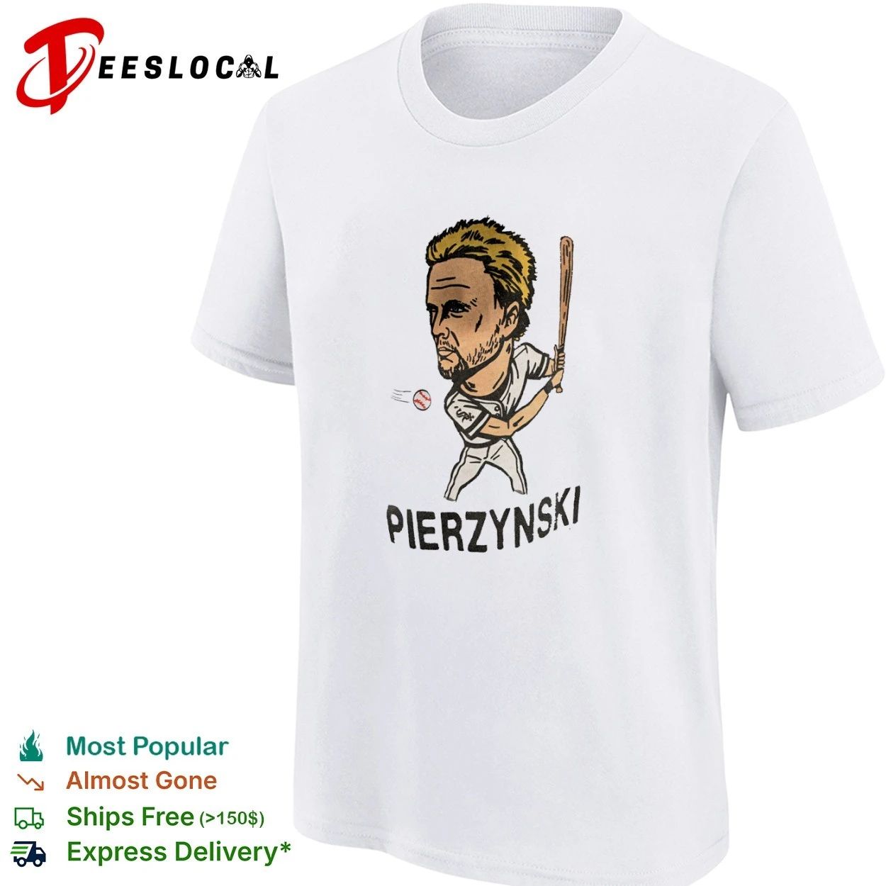 AJ Pierzynski Chicago White Sox Caricature T-shirt