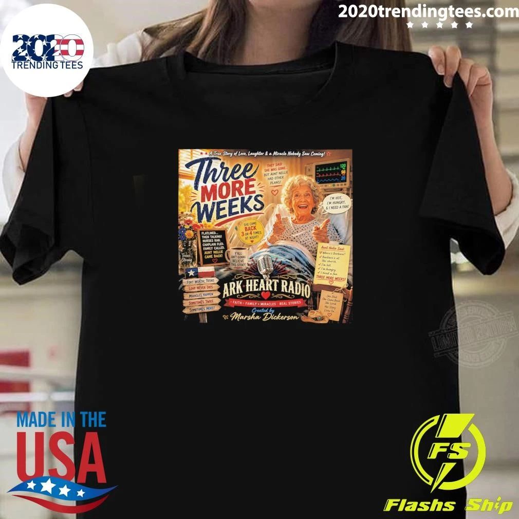 Three More Weeks Ark Heart Radio Women’s Cut Shirt
